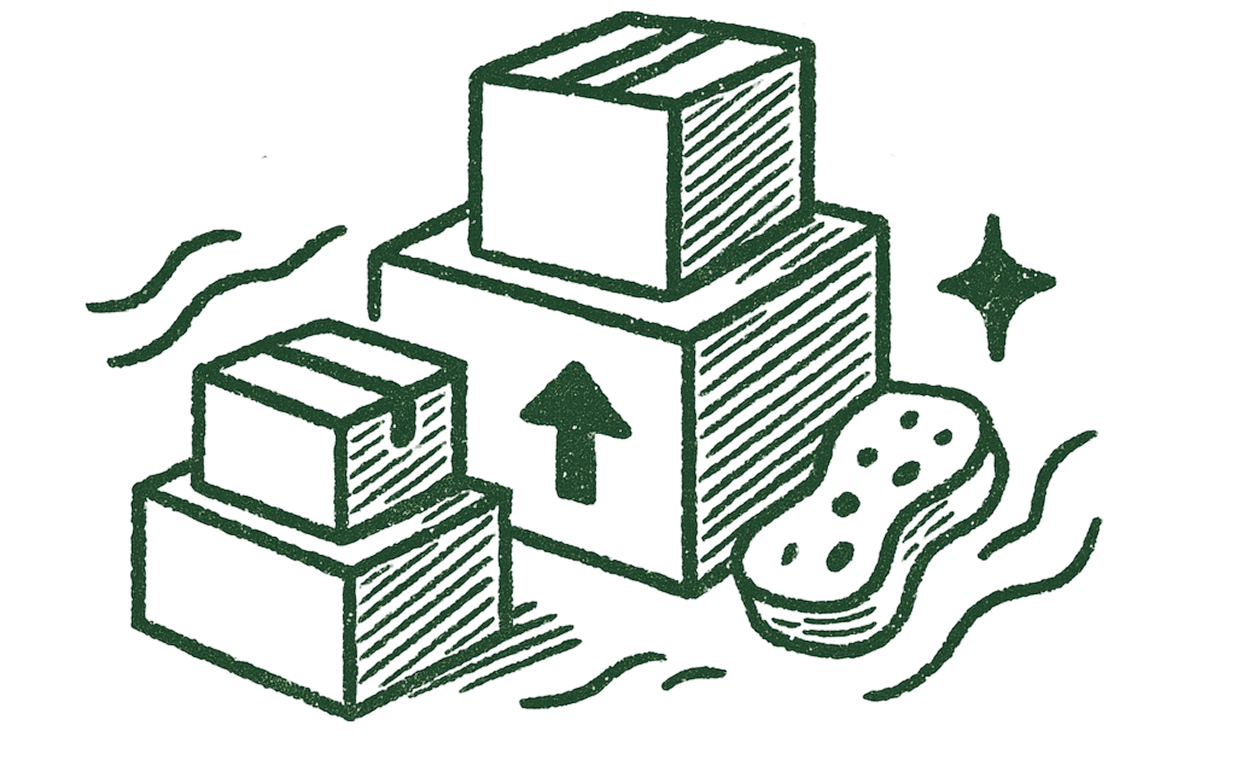 Moveout/Movein cleaning illustration